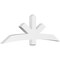 Ekena Millwork Alberta Architectural Grade PVC Gable Bracket, 84"W x 28"H x 4"D x 6"F, 8/12 Pitch GBP084X28X0406ALB00 - alternate 1